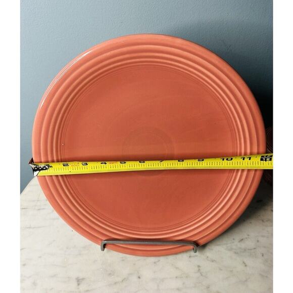 Fiestaware Pink Rose 12” Chop Plate Fiesta Retired Charger Plate Round Platter - Picture 4 of 8